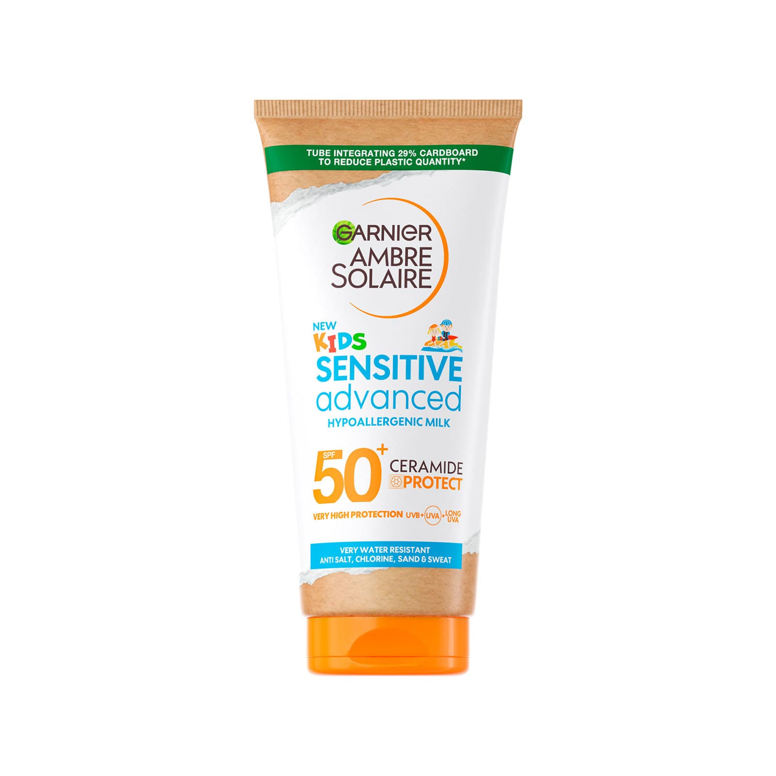 Garnier Ambre Solaire Kids Sensitive Advanced αντηλιακό γαλάκτωμα παιδικό very high spf50+ 175ml εικόνα 1