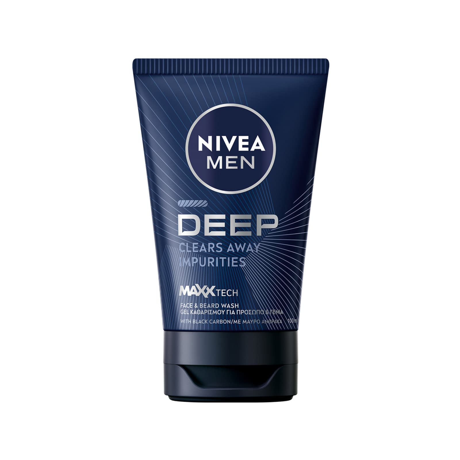 Nivea Men/ deep clean gel καθαρισμού για γένια & πρόσωπο αντρικό 100ml εικόνα 1