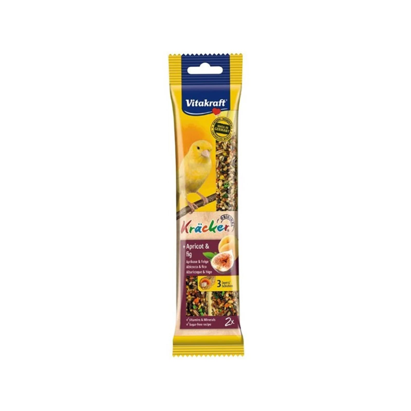 Vitakraft Kracker τροφή καναρινιού apricot & fig 60g εικόνα 1