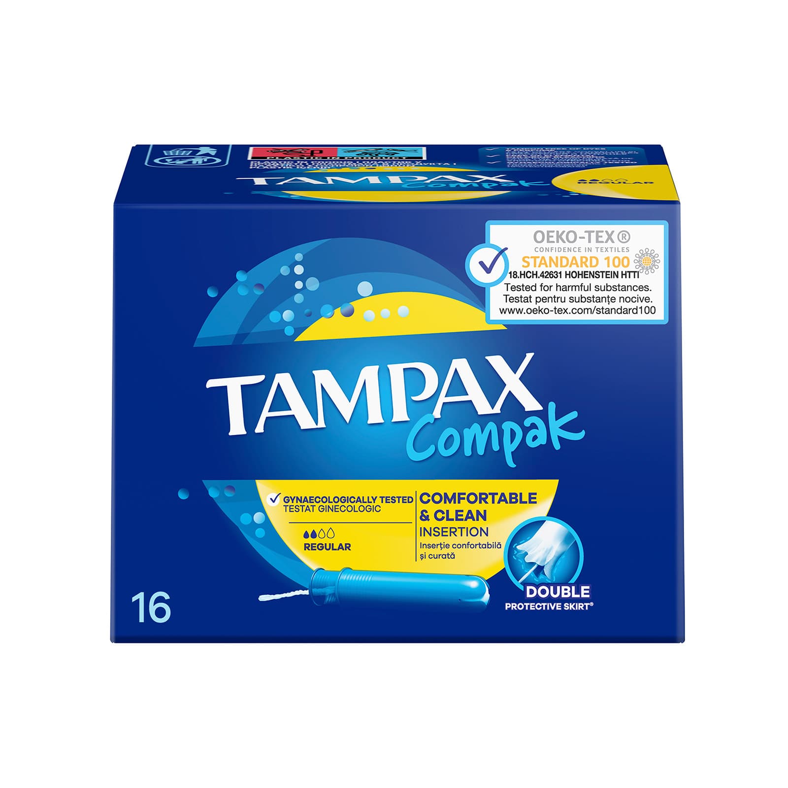 Tampax Compak ταμπόν regular 16τεμ εικόνα 1