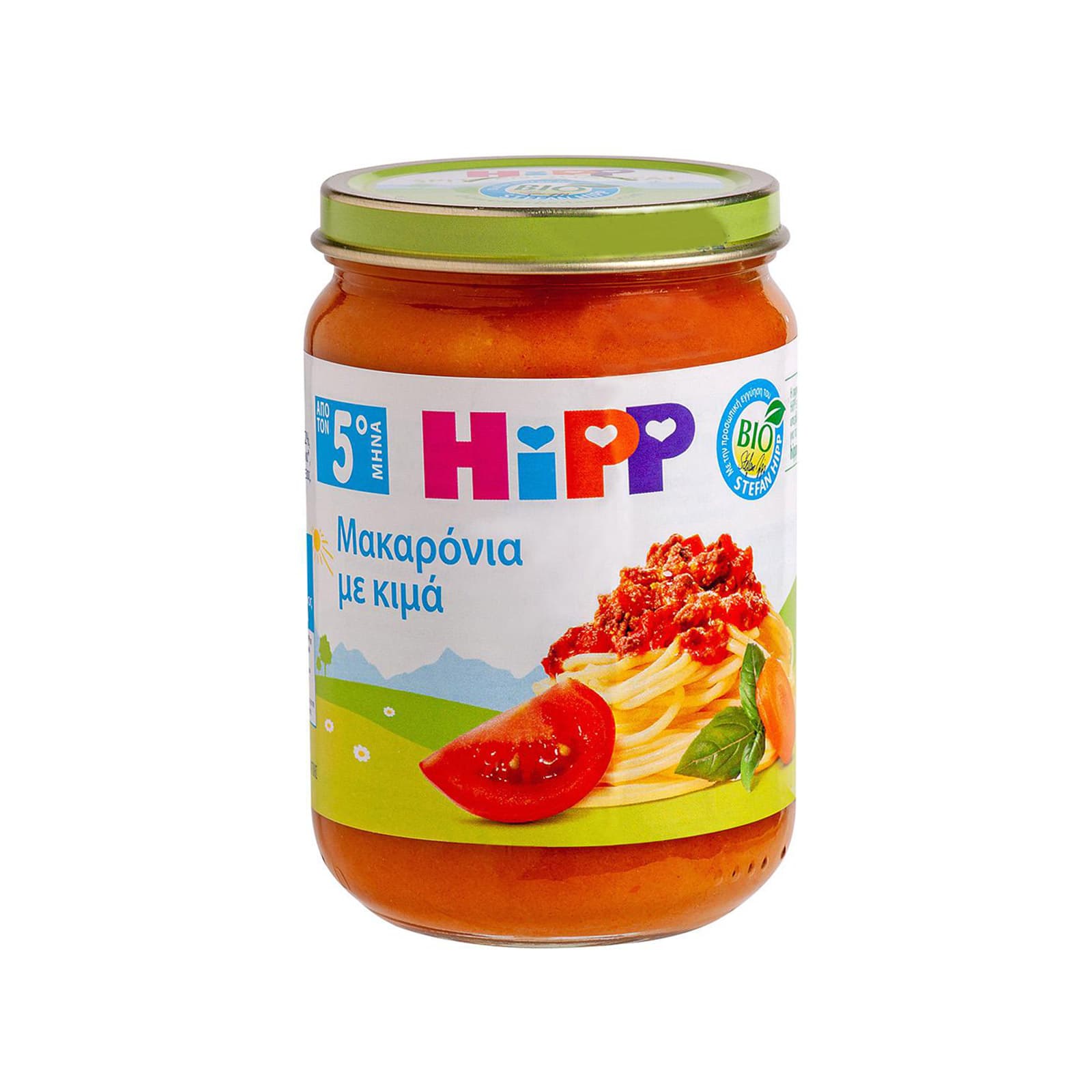 Hipp τροφή έτοιμη παιδική μακαρόνια με κιμά 4+ μηνών 190g εικόνα 1