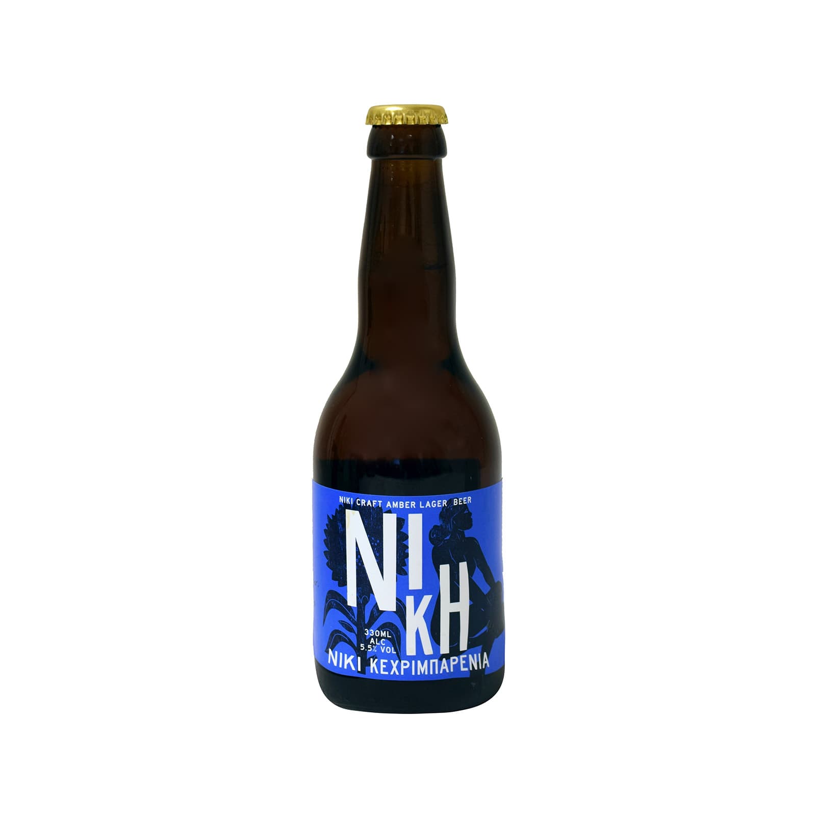 Νίκη Amber lager μπίρα 330ml εικόνα 1