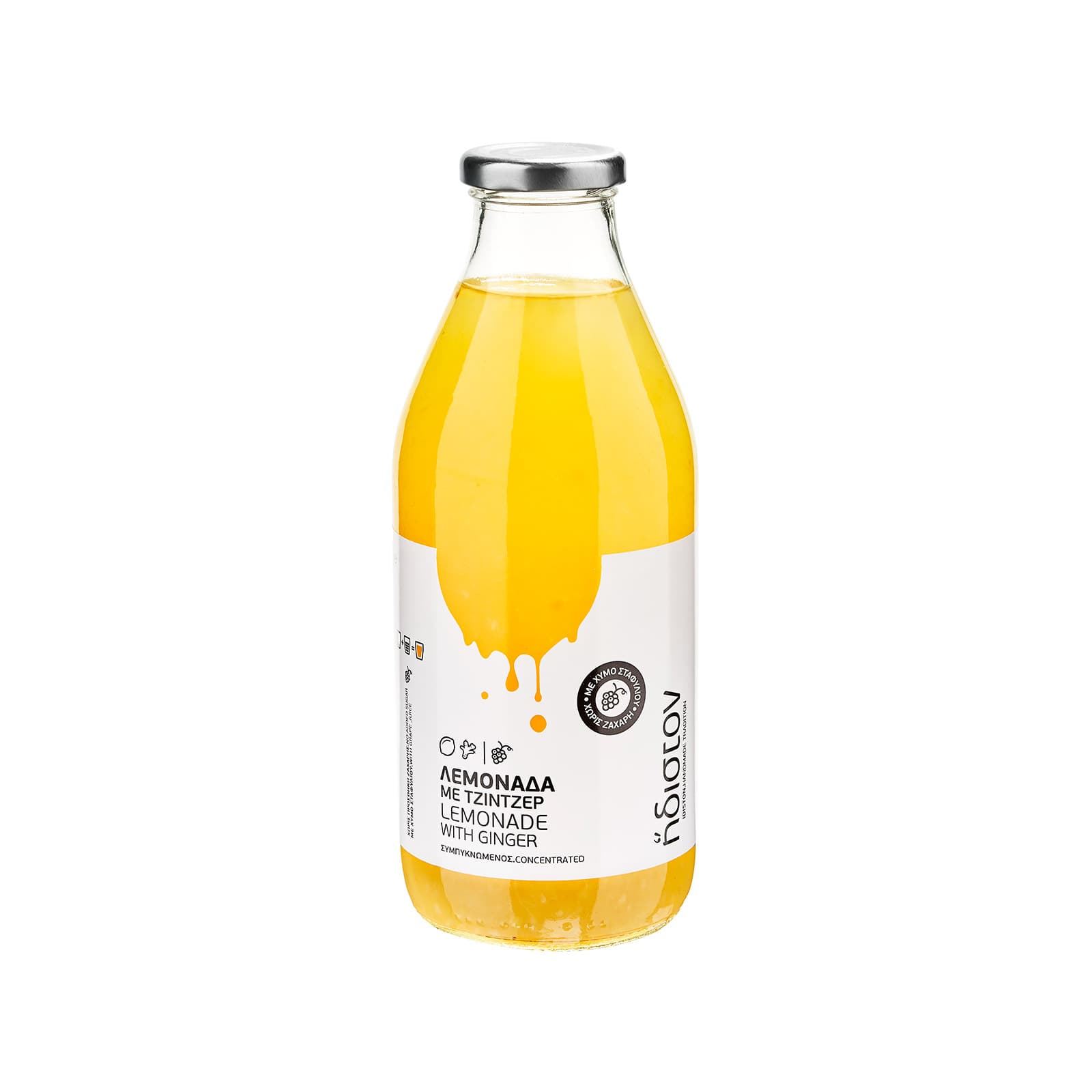 Ήδιστον αναψυκτικό λεμονάδα με τζίντζερ 750ml εικόνα 1