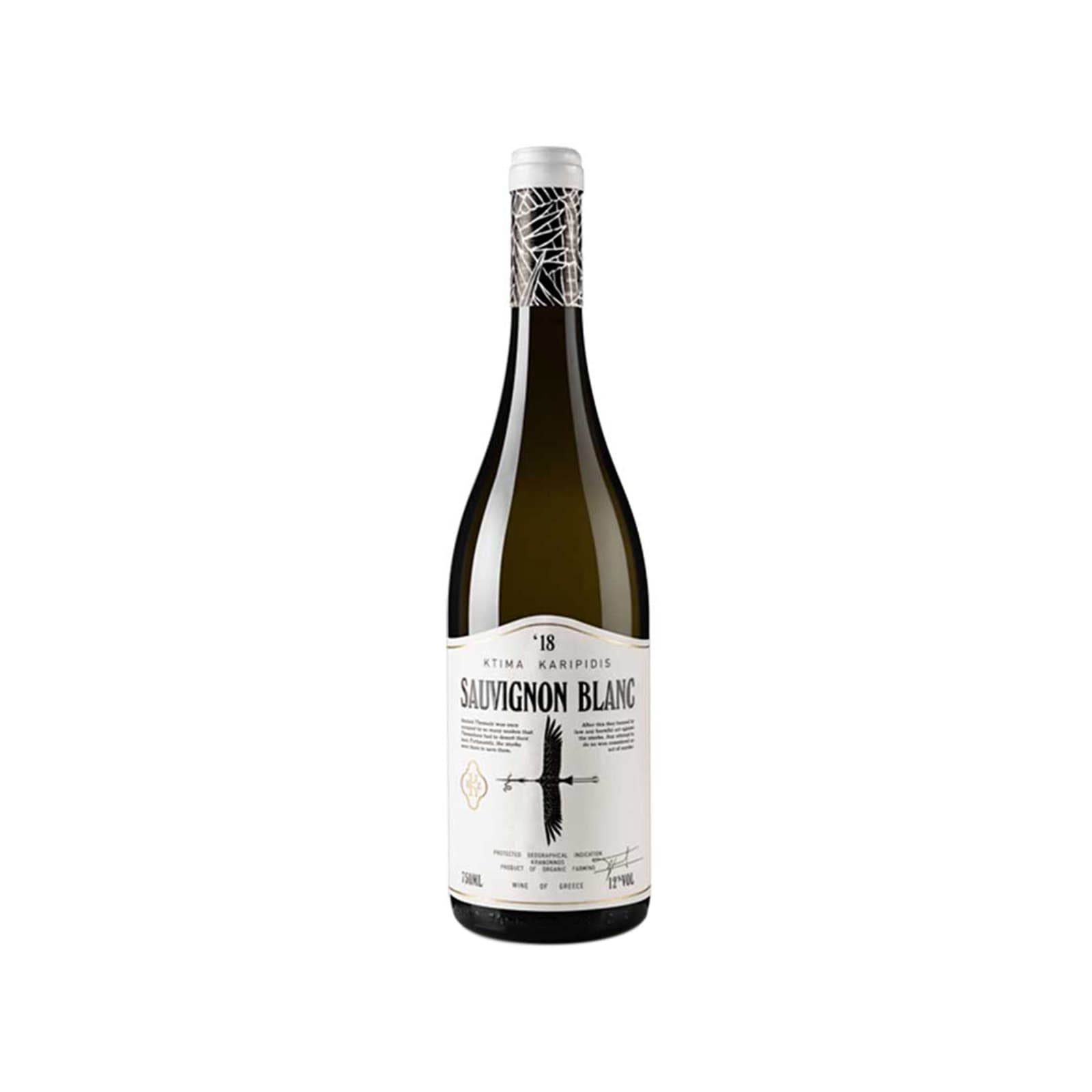 Κτήμα Καριπίδη Sauvignon οίνος λευκός ξηρός λευκός Sauvignon 750ml εικόνα 1