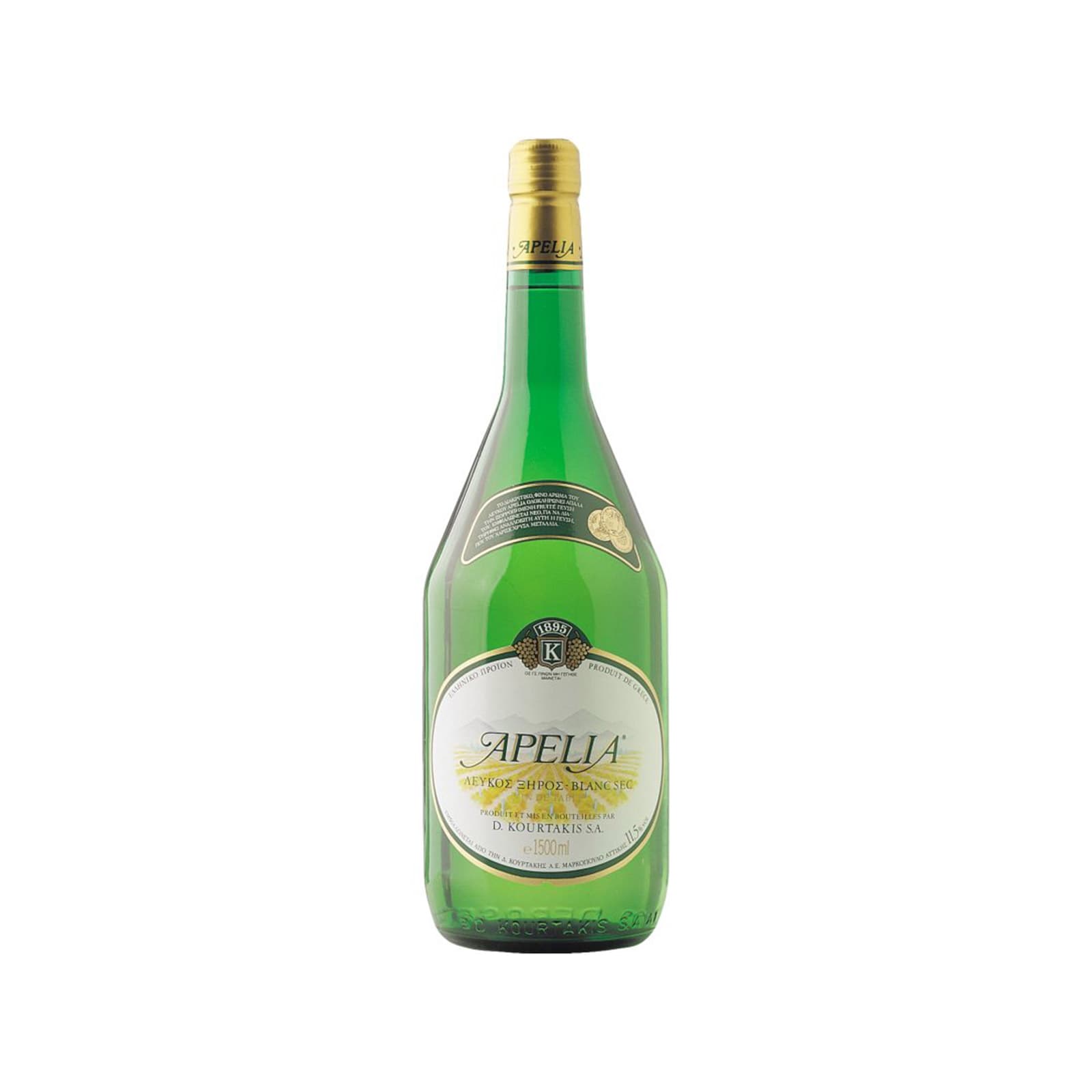 Apelia οίνος λευκός ξηρός 1.5lt εικόνα 1