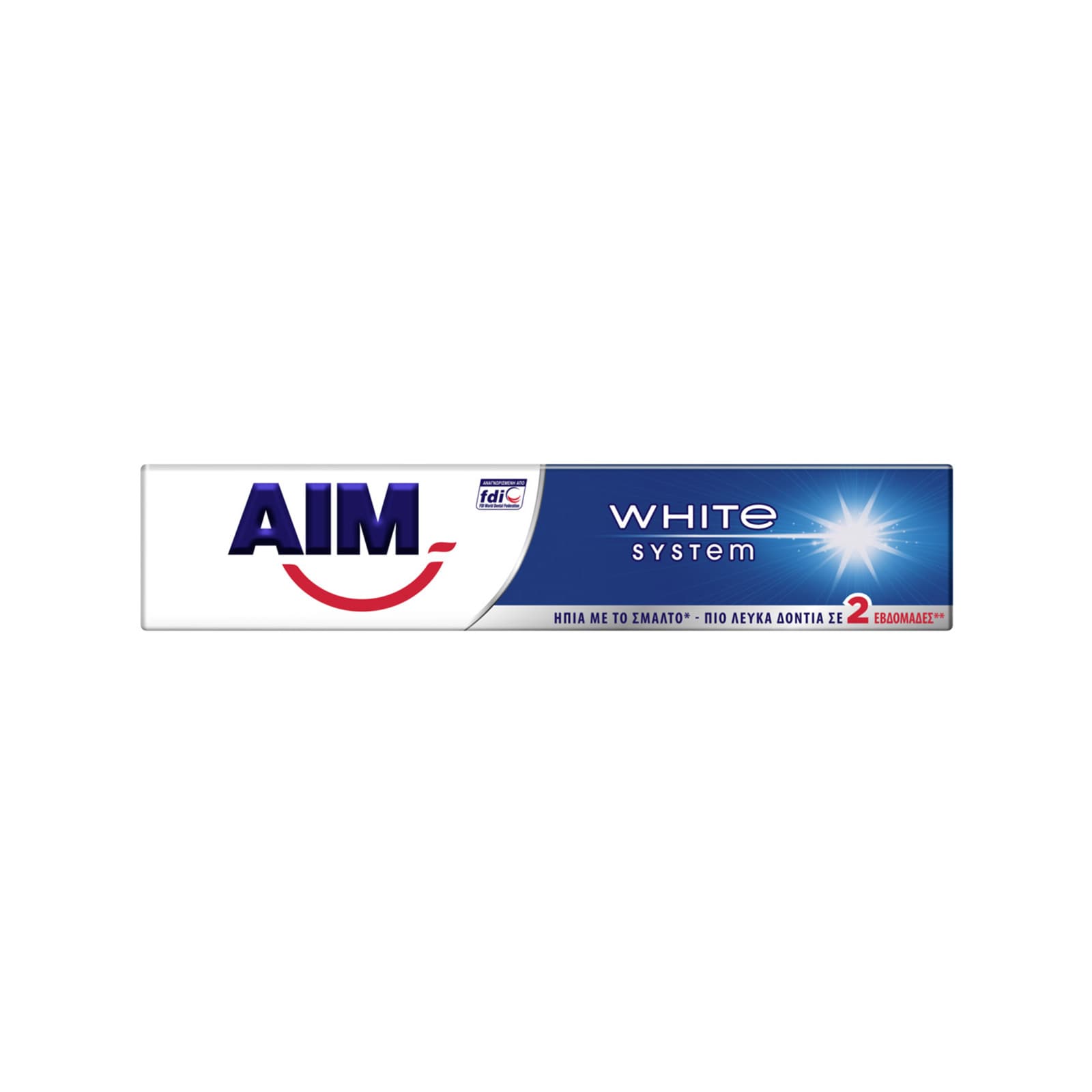 Aim White System οδοντόκρεμα 75ml εικόνα 1