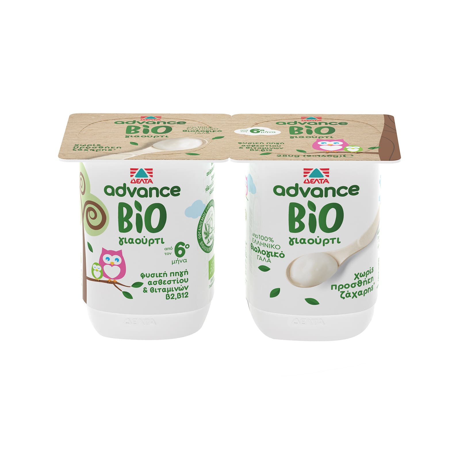Δέλτα Advance γιαούρτι αγελάδος παιδικό 6+ μηνών 280g εικόνα 1