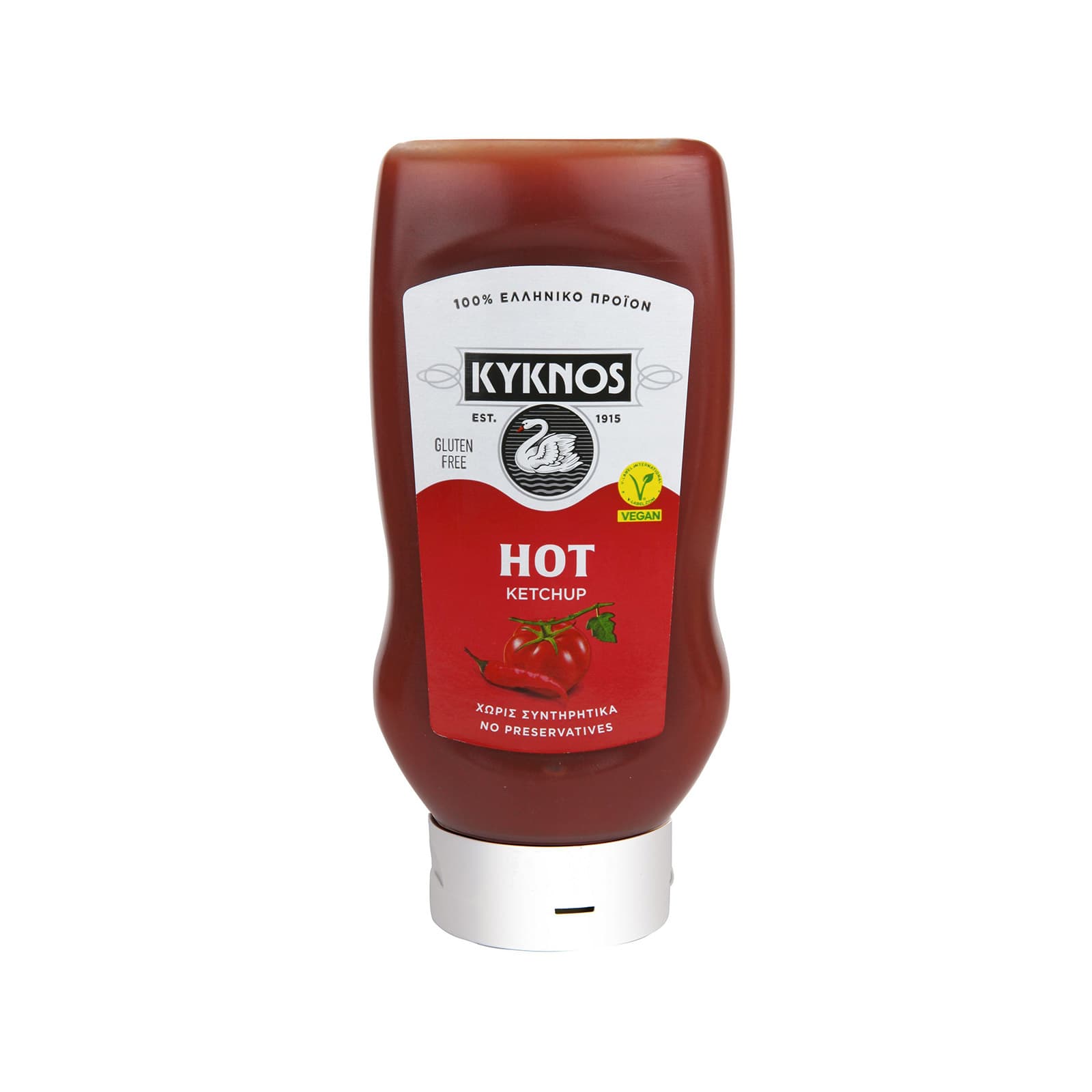 Κύκνος κέτσαπ hot 560g εικόνα 1