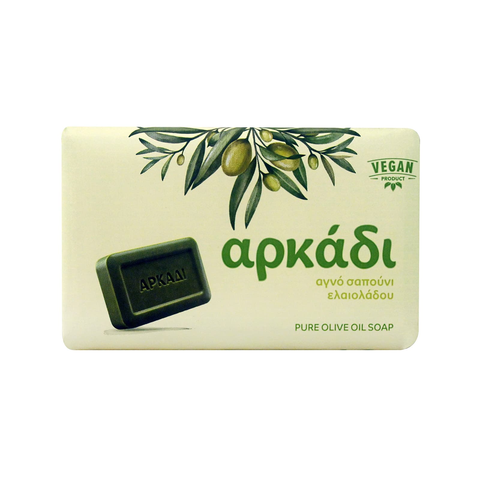 Αρκάδι σαπούνι πράσινο με ελαιόλαδο 150g εικόνα 1