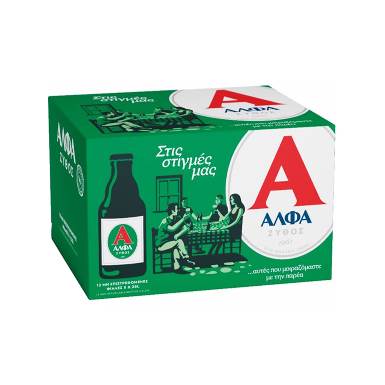 Άλφα Retro lager μπίρα 12x250ml εικόνα 1