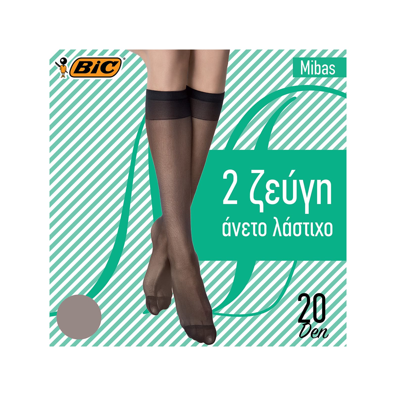 Bic Mibas καλτσάκι γυναικείο περλε 20den εικόνα 1