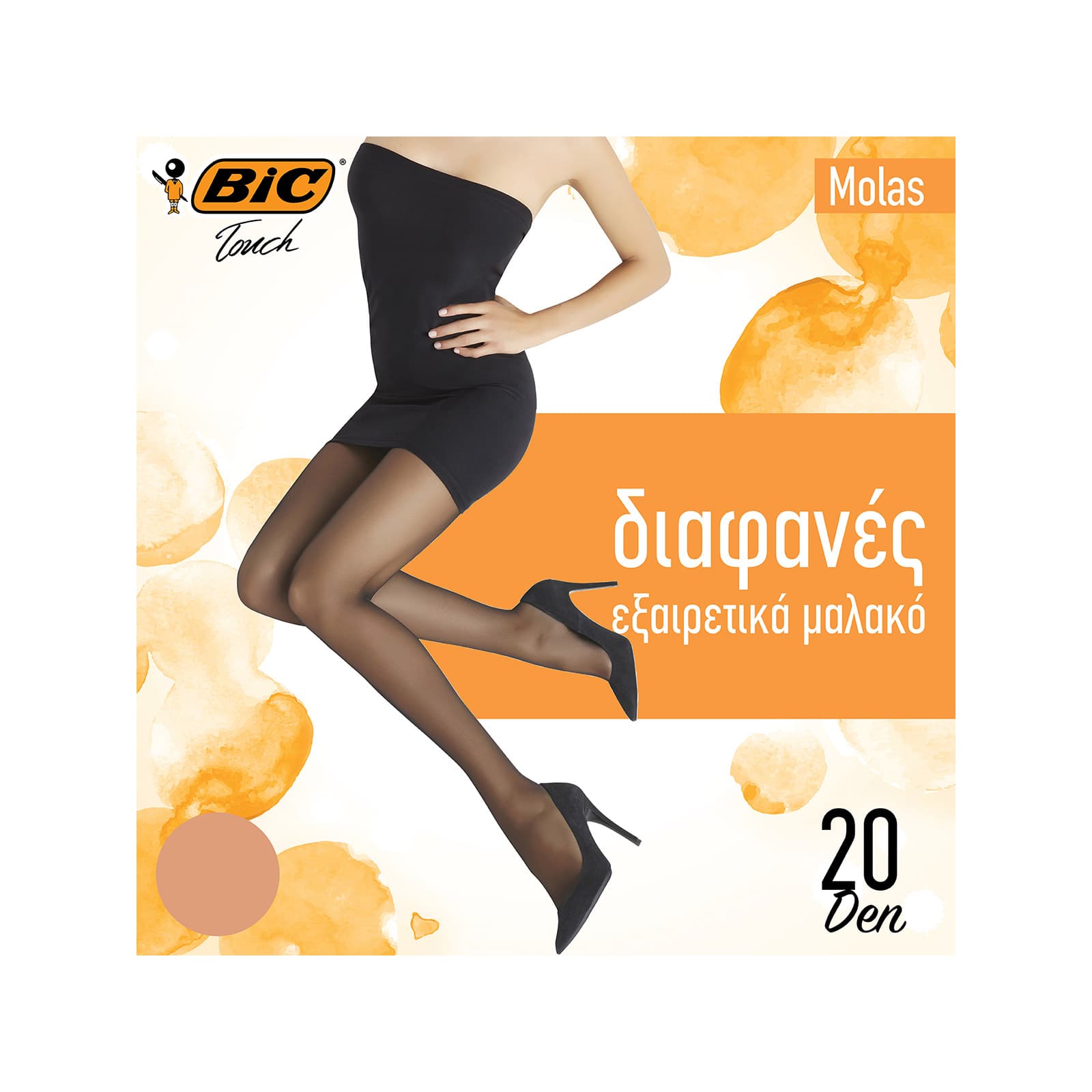 Bic Molas καλσόν medium/ μελί 20den εικόνα 1