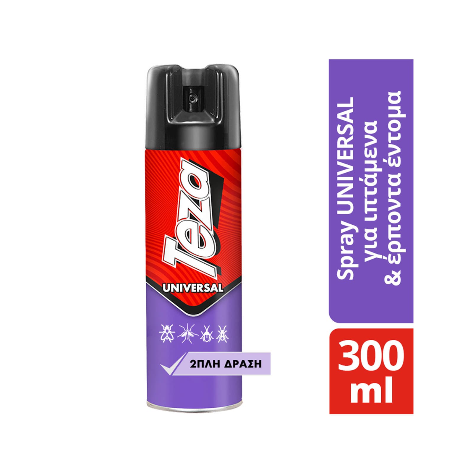 Teza Spray universal spray αεροζόλ για ιπτάμενα & έρποντα έντομα 300ml εικόνα 1
