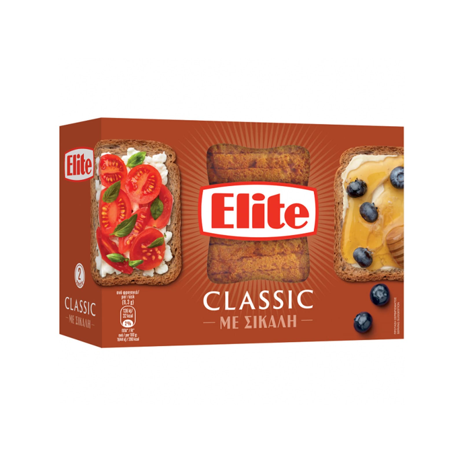 Elite φρυγανιές με σίκαλη classic 180g εικόνα 1