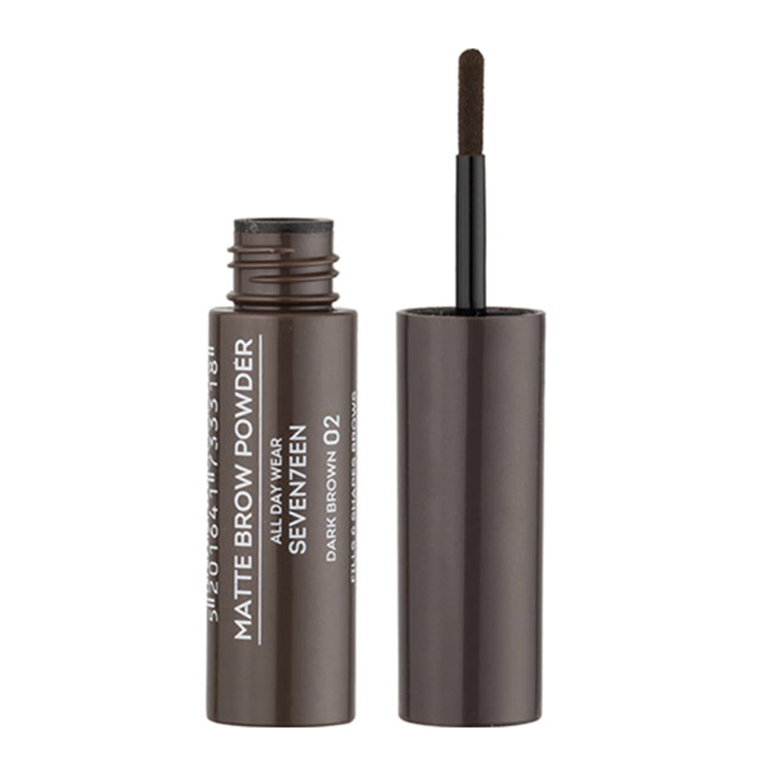 Seventeen Matte brow powder πούδρα φρυδιών No. 2 dark brown εικόνα 1