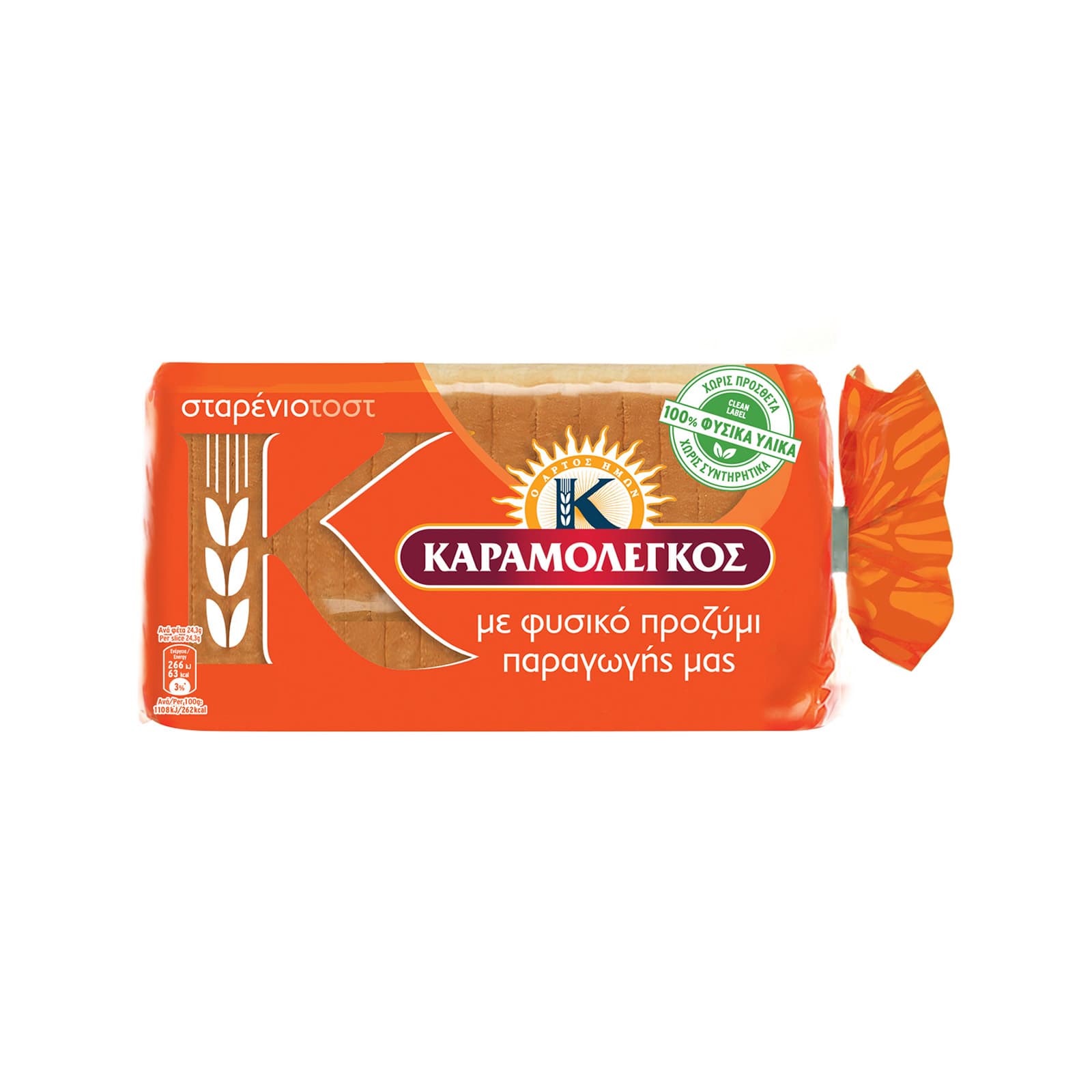 Καραμολέγκος ψωμί τοστ σίτου mini σε φέτες 340g εικόνα 1