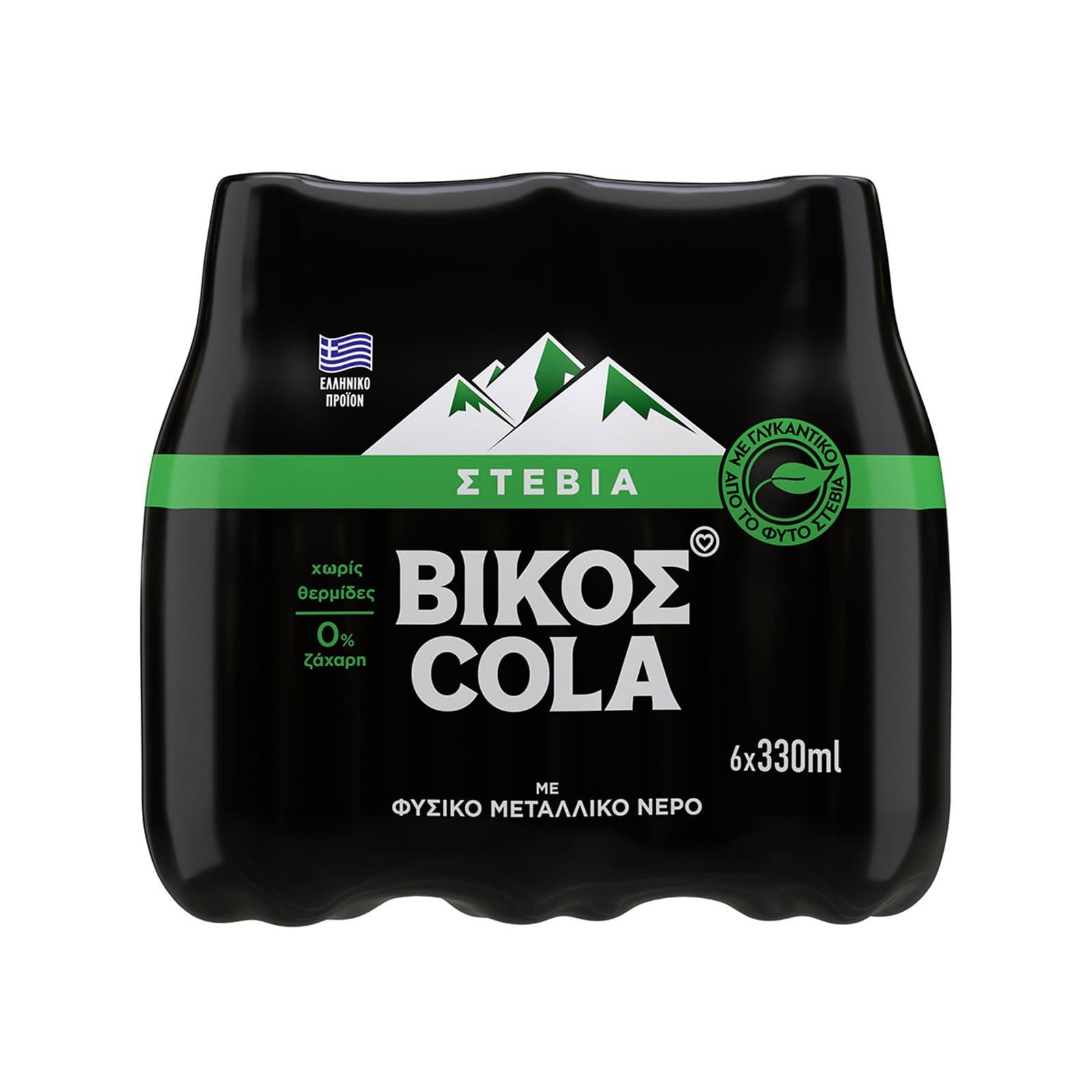 Βίκος Cola stevia αναψυκτικό 6x330ml εικόνα 1