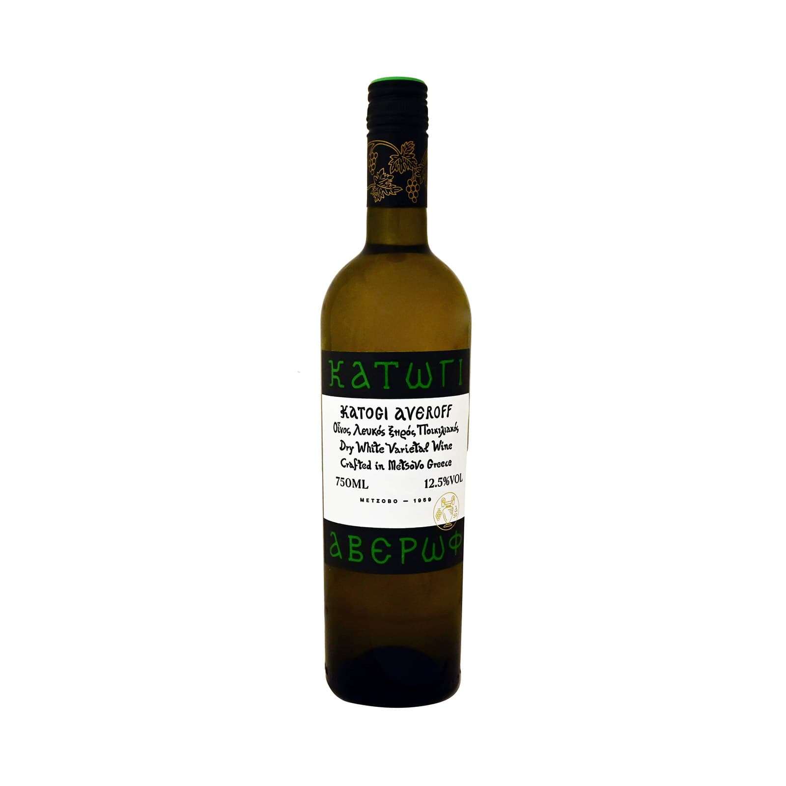 Κατώγι Αβέρωφ οίνος ξηρός λευκός 750ml εικόνα 1