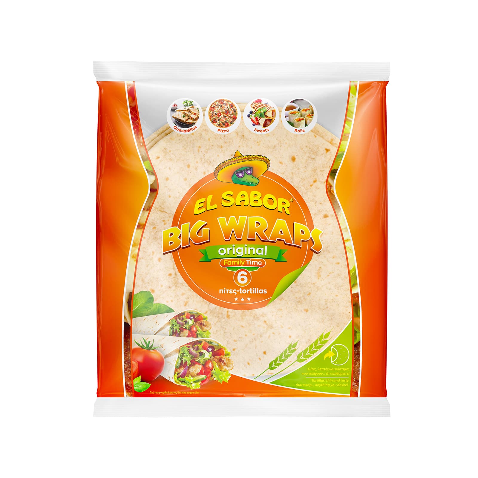 El Sabor πίτες τορτίγια original 6 τεμάχια 370g εικόνα 1