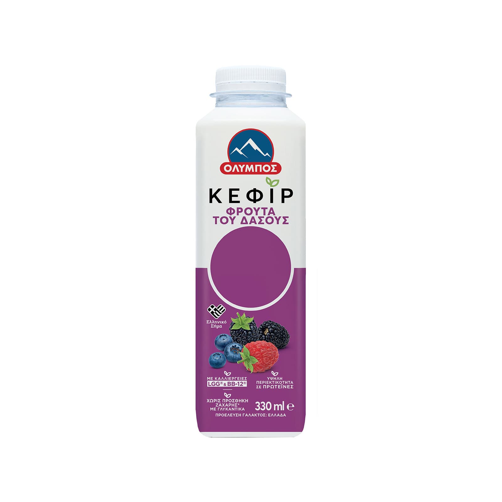 Όλυμπος κεφίρ φρούτα του δάσους 330ml εικόνα 1
