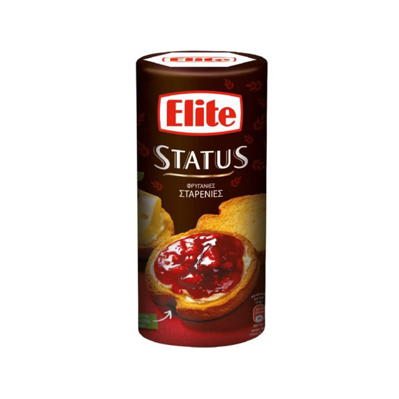 Elite Status φρυγανιές στρογγυλές σταρένιες 125g εικόνα 1