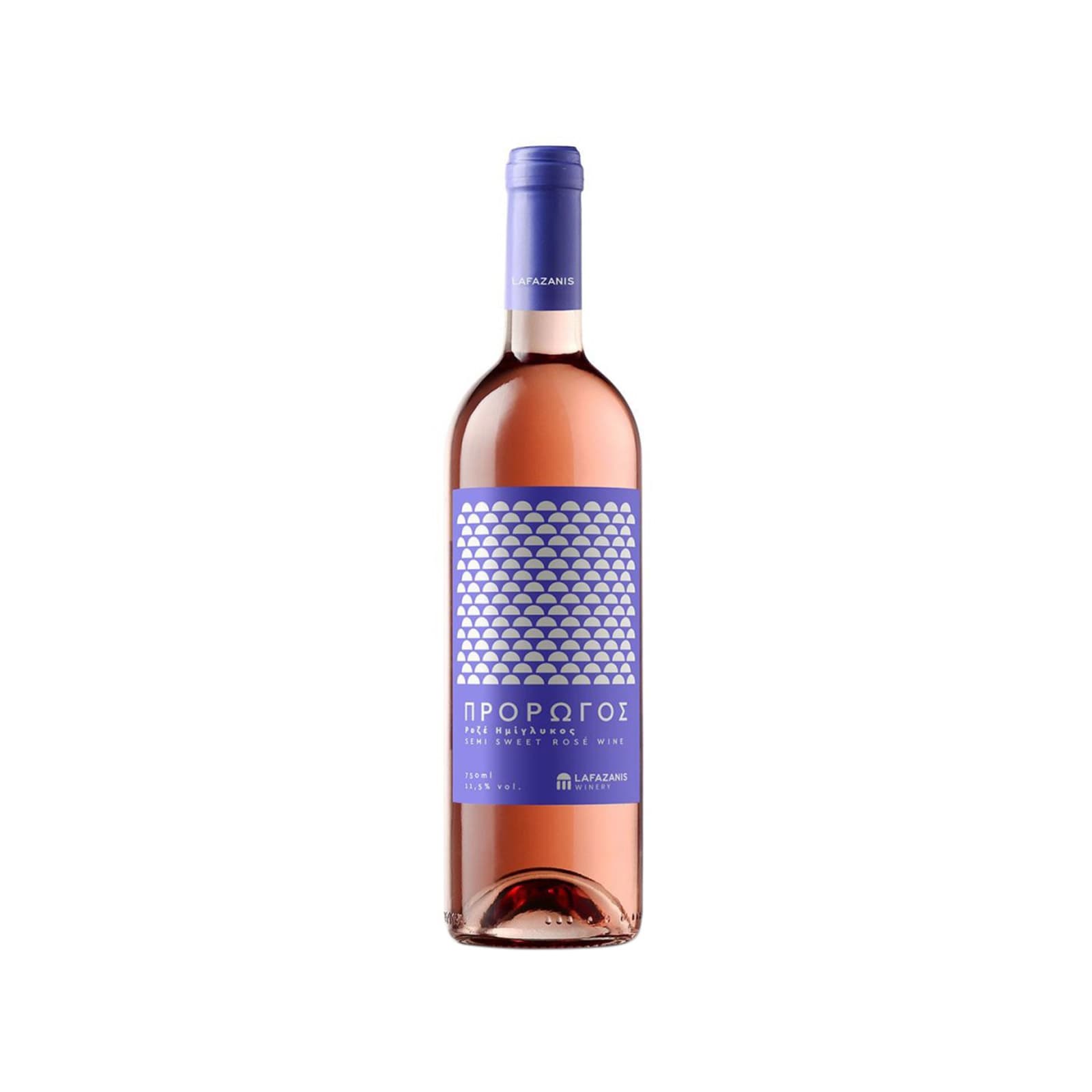 Λαφαζάνης Πρόρωγος οίνος ημίγλυκος ροζέ 750ml εικόνα 1