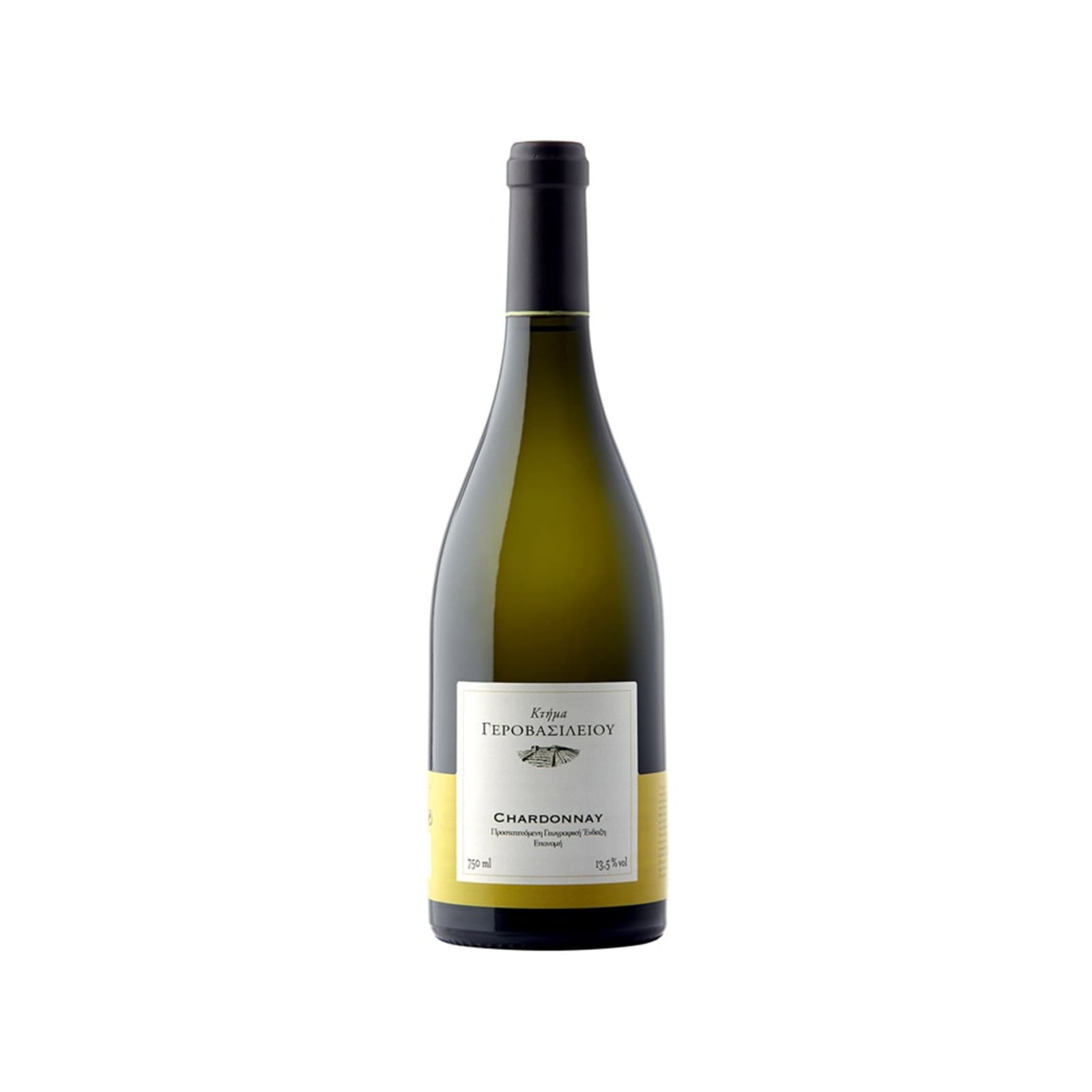 Κτήμα Γεροβασιλείου Chardonnay κρασί 750ml εικόνα 1
