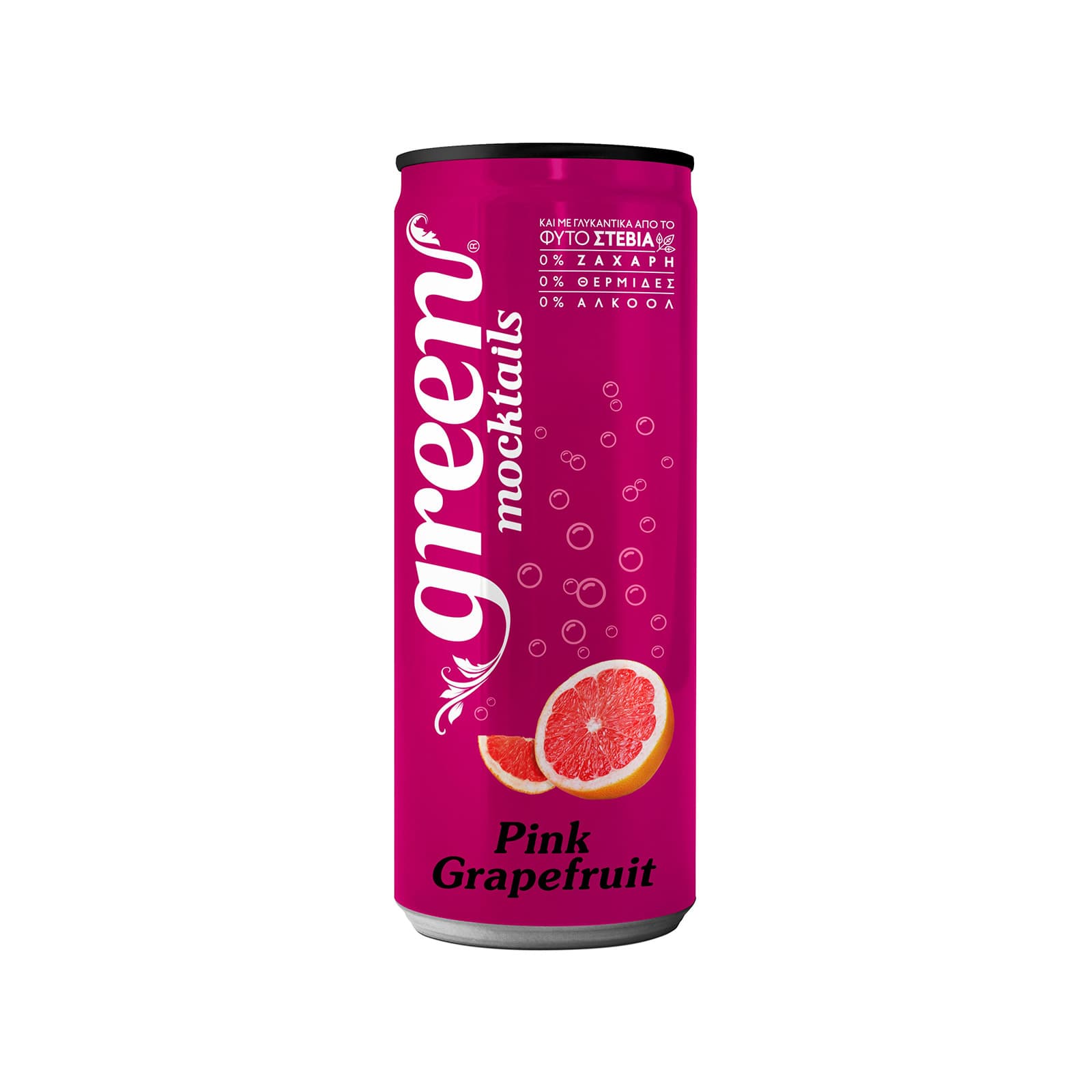 Green Mocktails αναψυκτικό pink grapefruit 330ml εικόνα 1