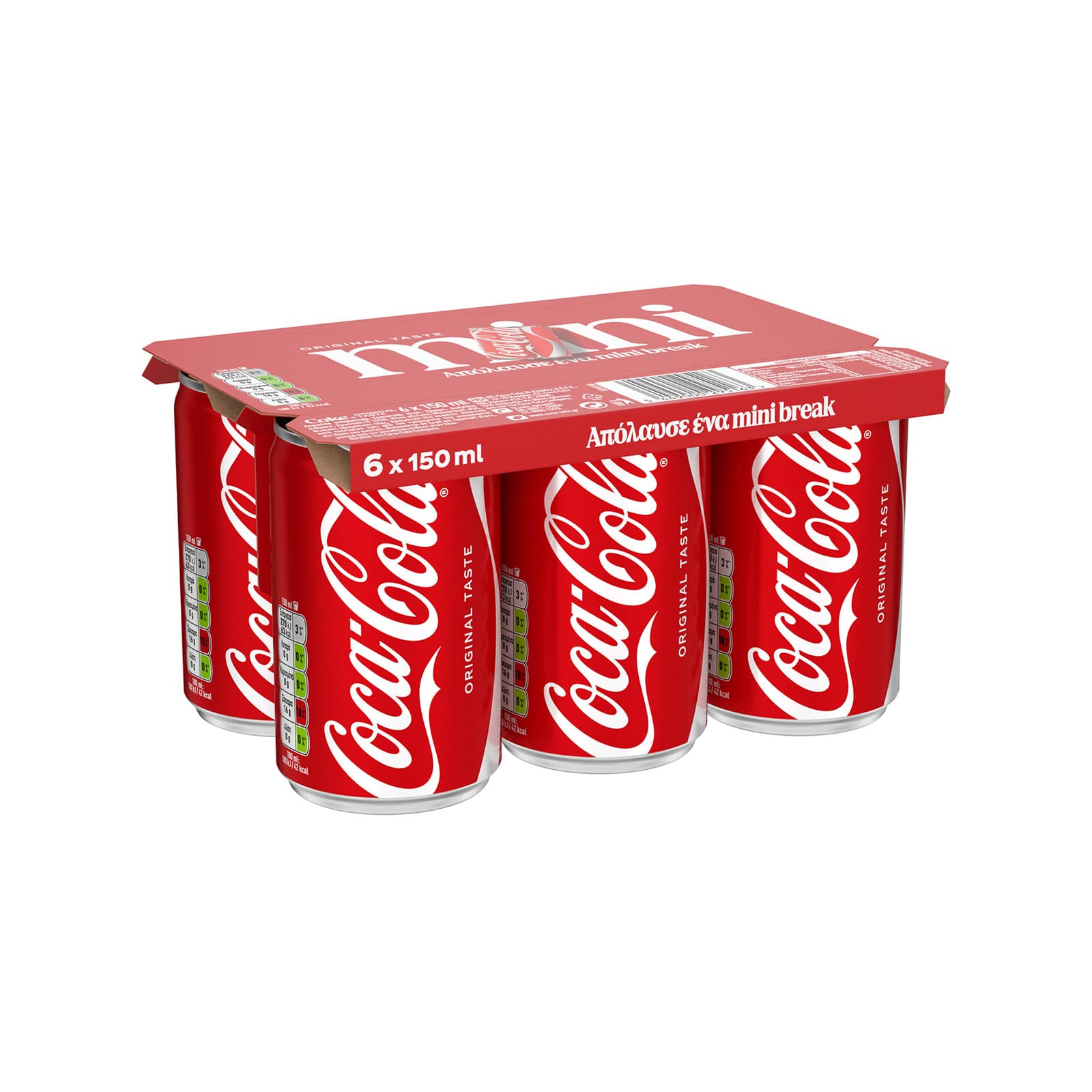 Coca Cola αναψυκτικό 6x150ml εικόνα 1