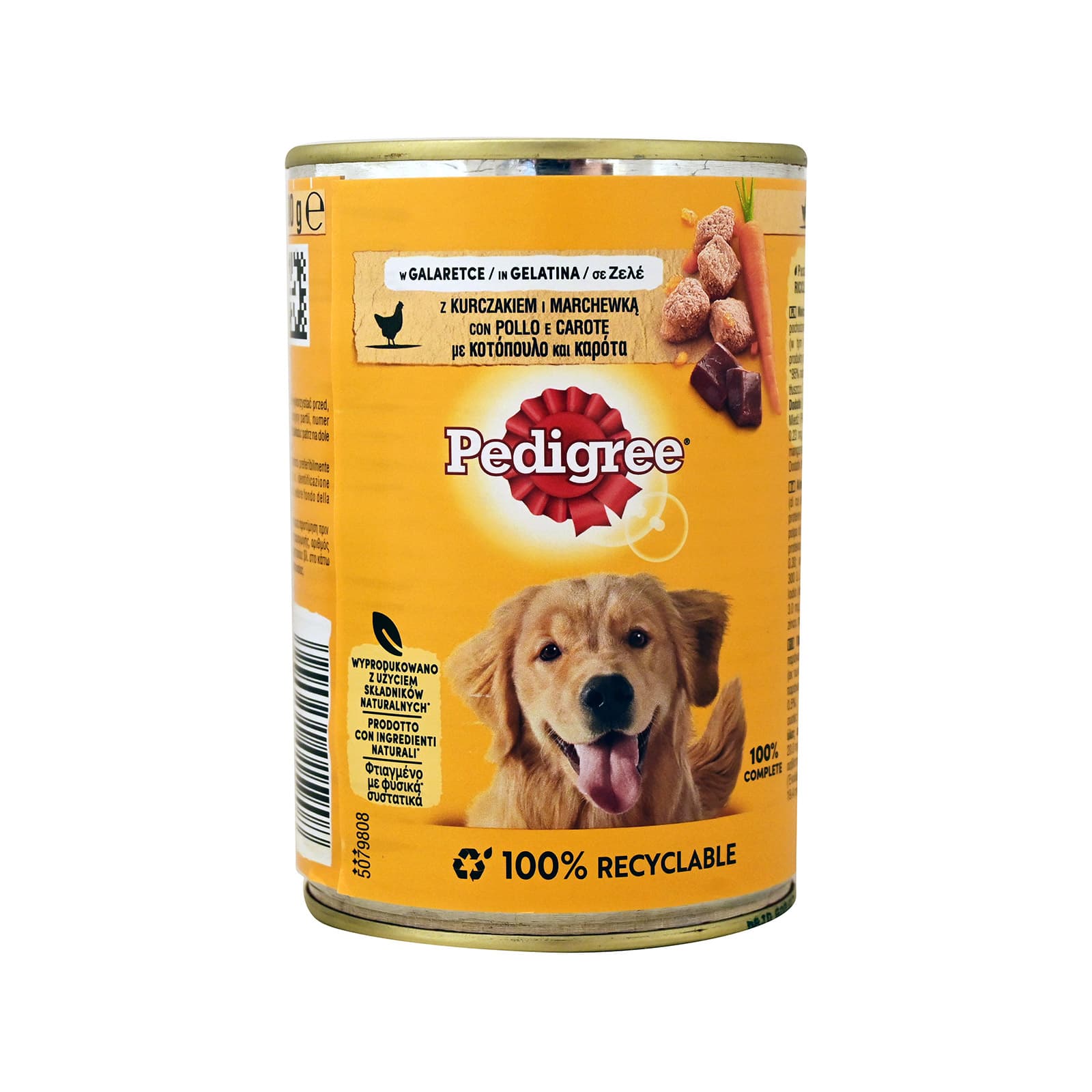 Pedigree τροφή σκύλου με κοτόπουλο & καρότα σε ζελέ 400g εικόνα 1