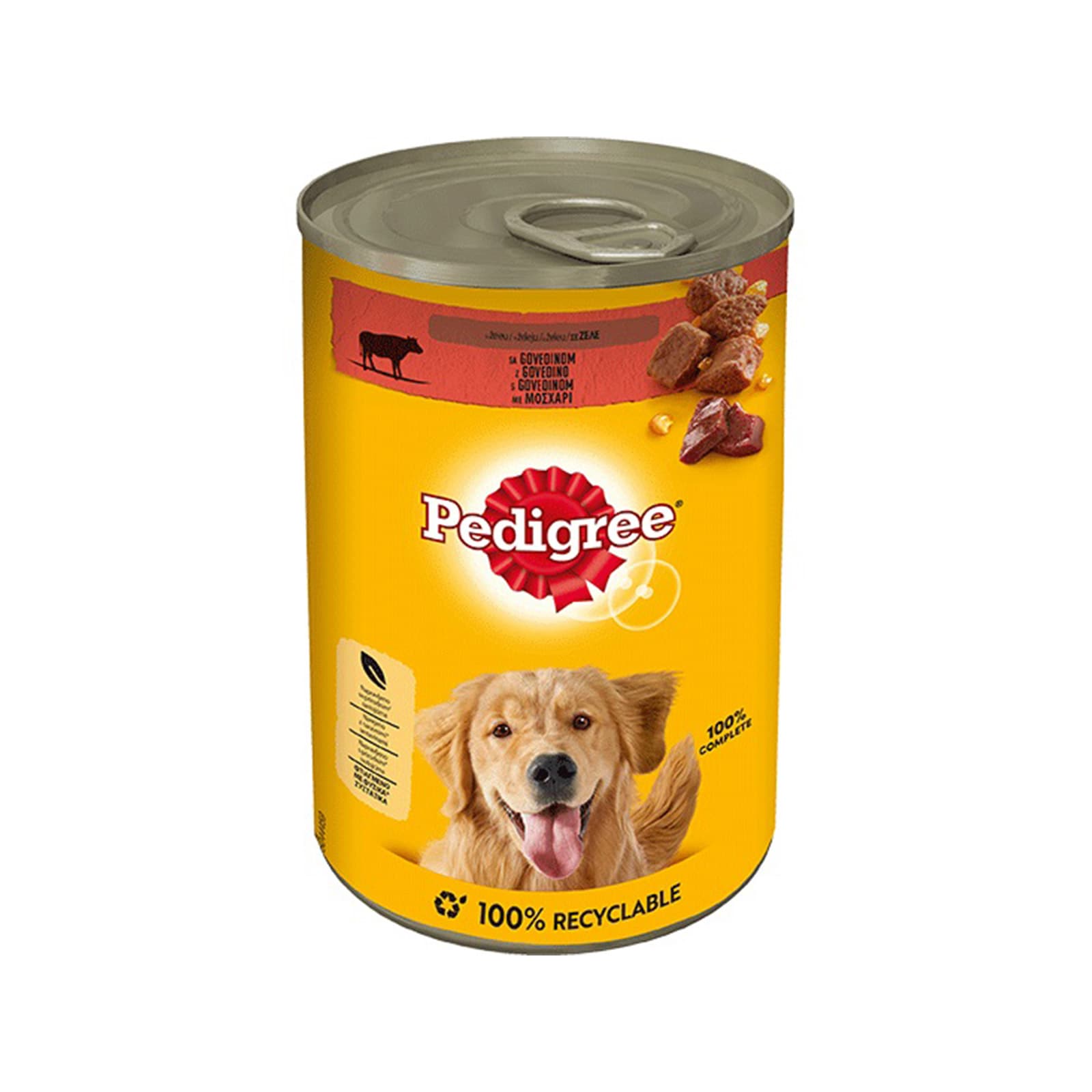 Pedigree τροφή σκύλου με μοσχάρι σε ζελέ 1200g εικόνα 1
