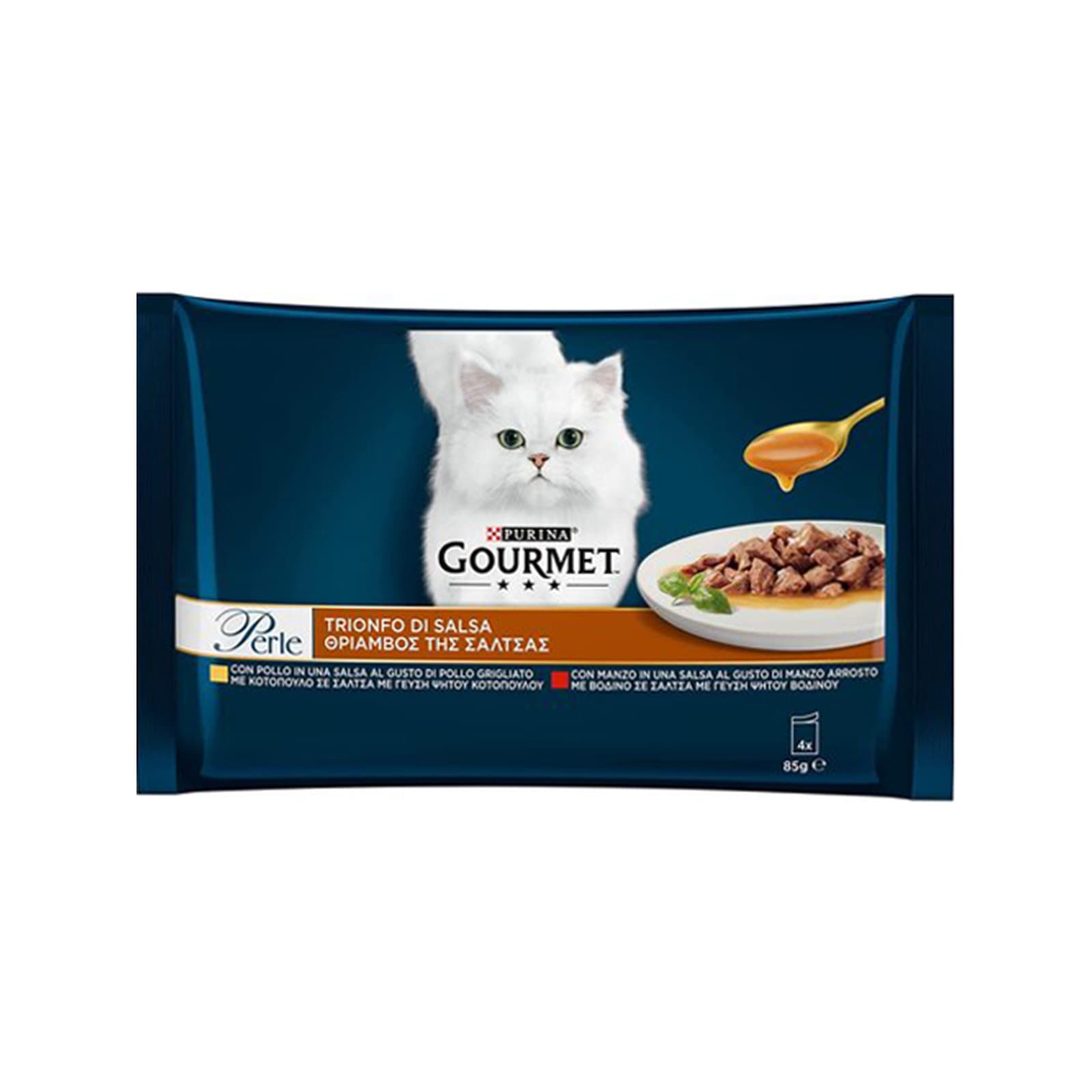 Purina Gourmet τροφή γάτας gourmet 4x85g εικόνα 1