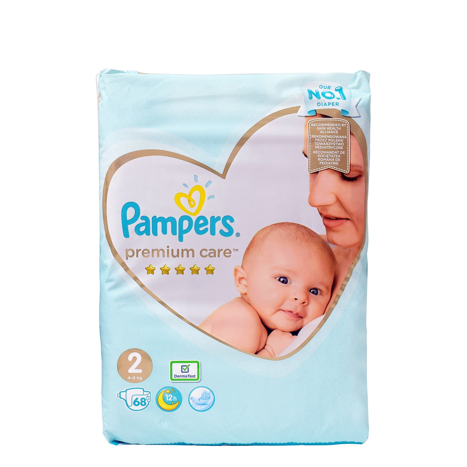 Pampers Premium Care πάνες παιδικές νο 2 / 4- 8kg 68τεμ εικόνα 1