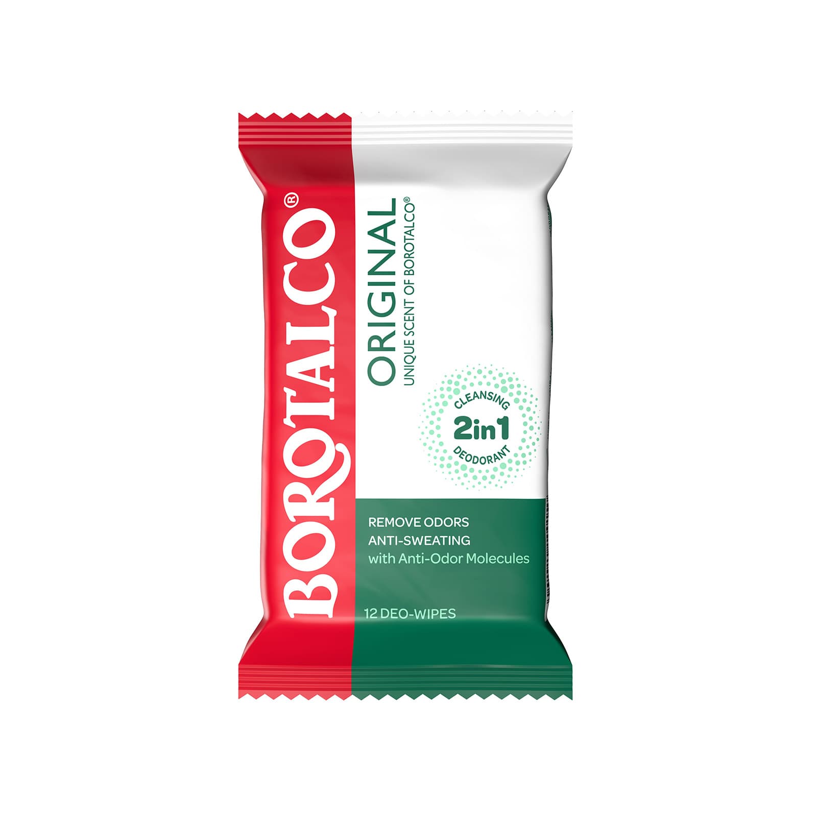 Borotalco αποσμητικά μαντηλάκια 12τεμ εικόνα 1
