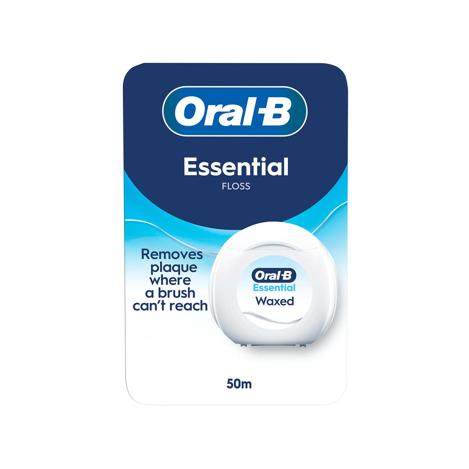 Oral-B Essential οδοντικό νήμα κηρωμένο 50m εικόνα 1