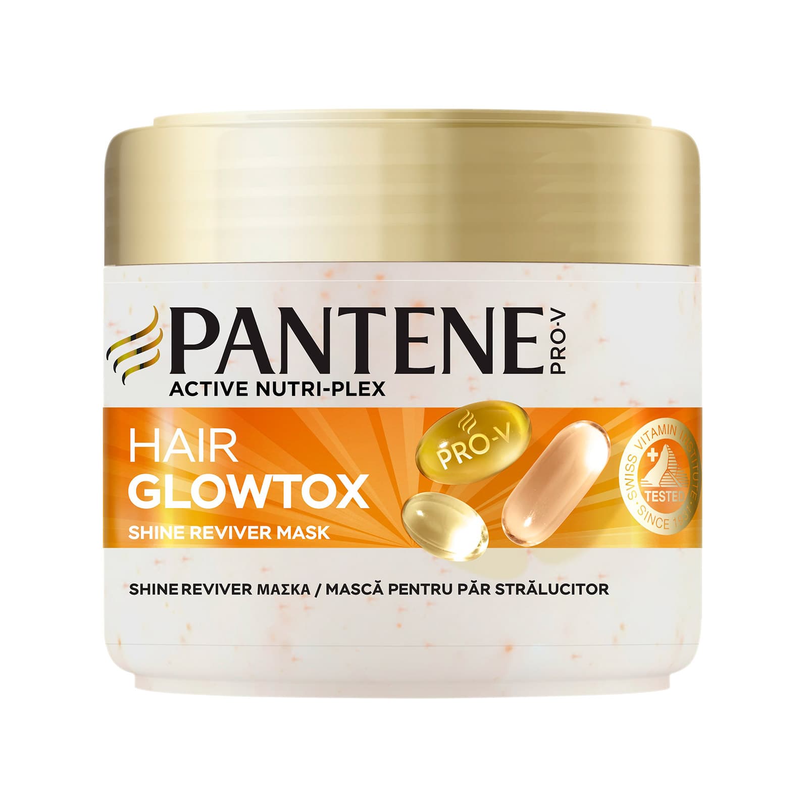 Pantene Glowtox μάσκα μαλλιών 300ml εικόνα 1
