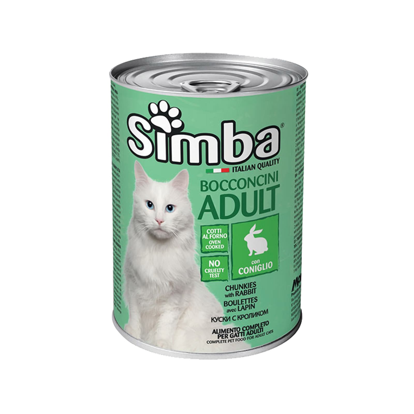 Simba τροφή γάτας μπουκιές με κουνέλι 415g εικόνα 1