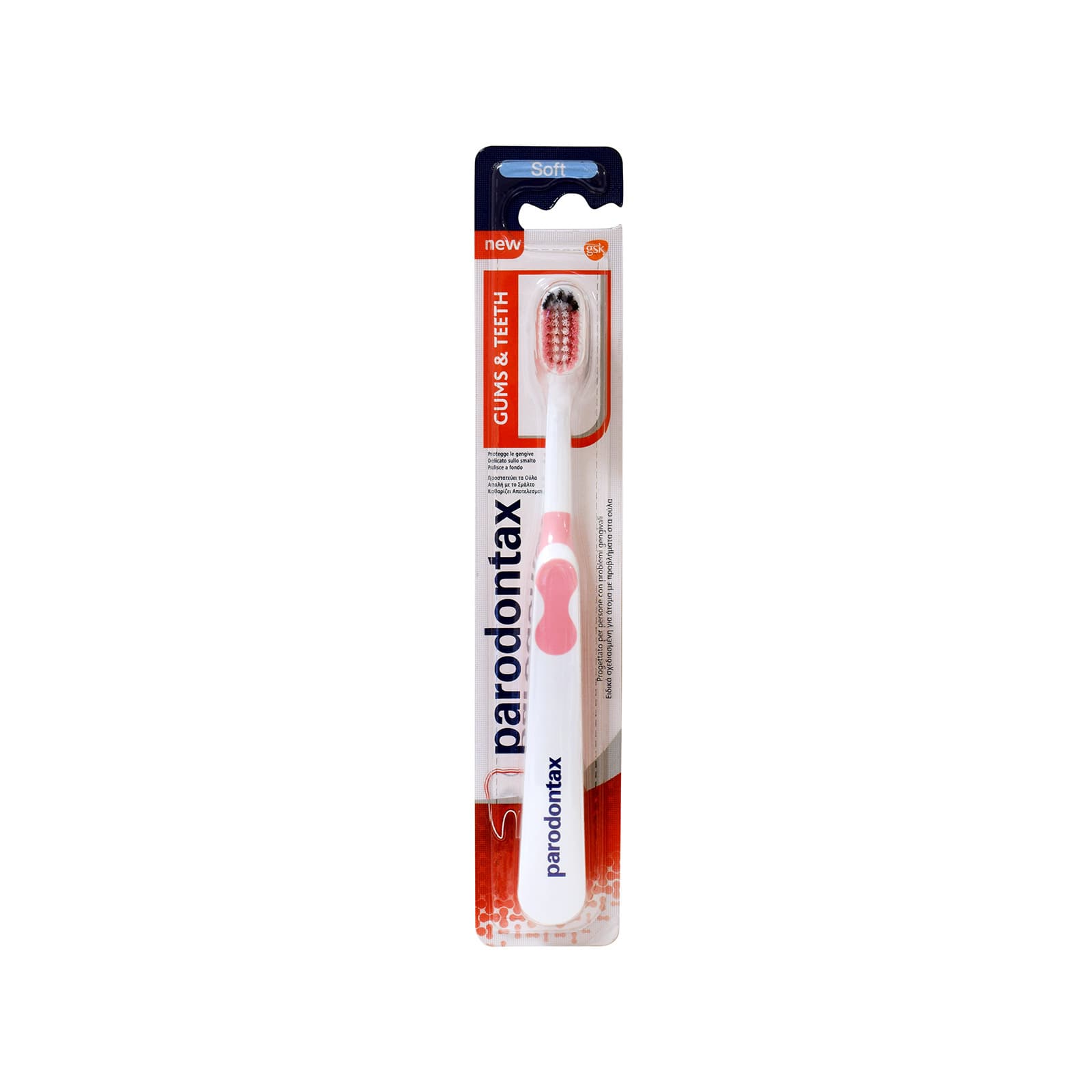 Parodontax Gums & Teeth οδοντόβουρτσα soft / ροζ εικόνα 1