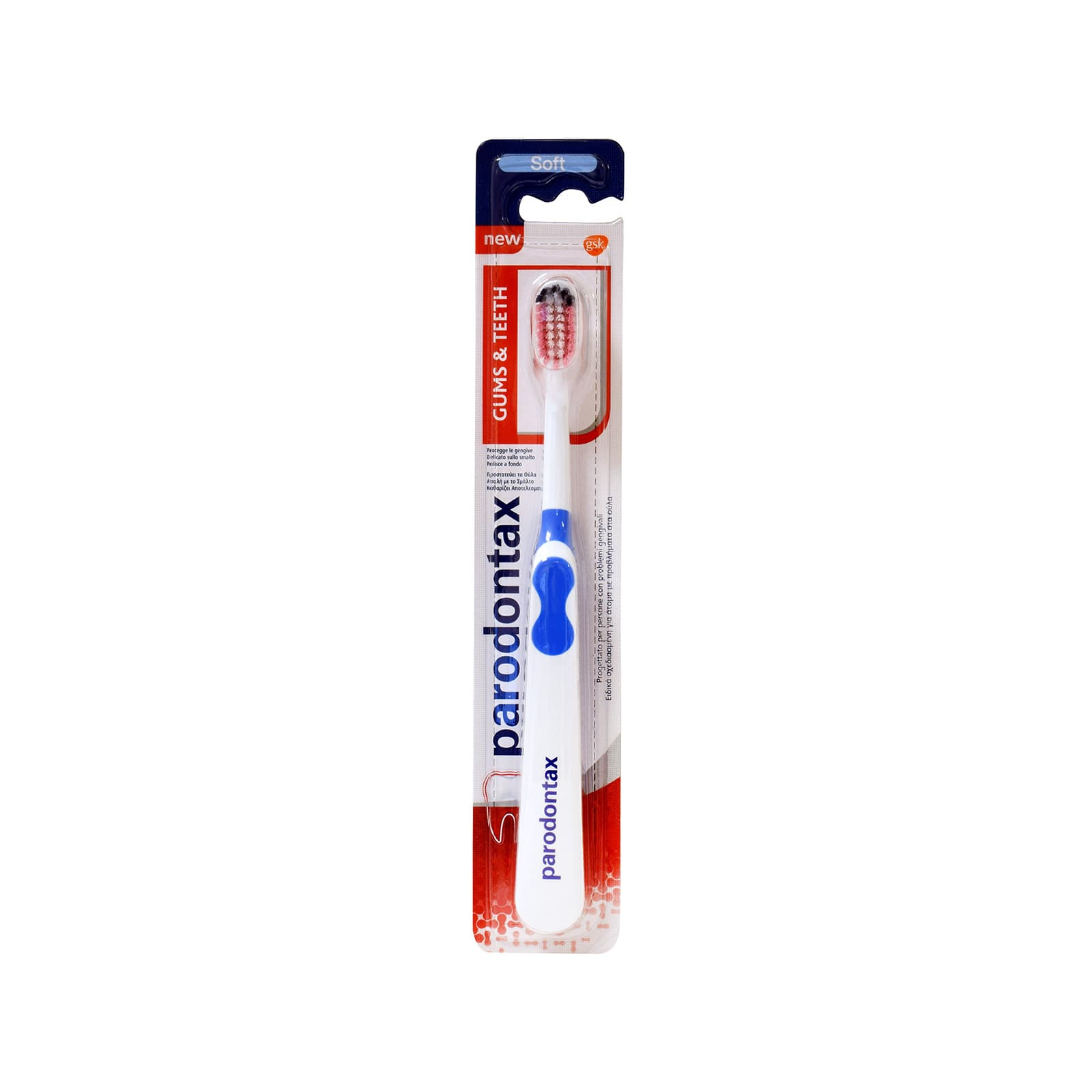 Parodontax Gums & Teeth οδοντόβουρτσα soft / γαλάζια εικόνα 1