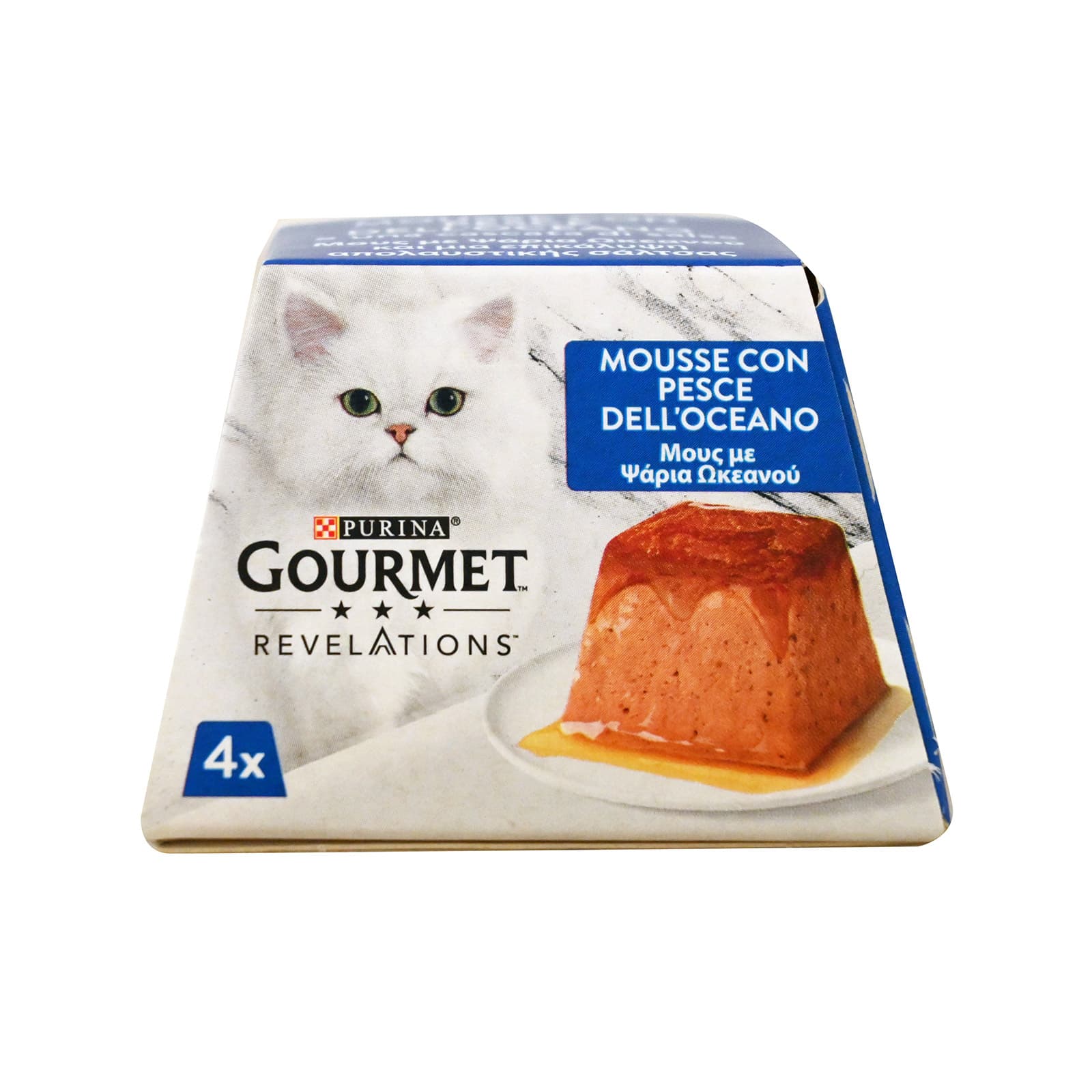 Purina Gourmet Revelation τροφή γάτας μους με ψάρια ωκεανού 4x57g εικόνα 1