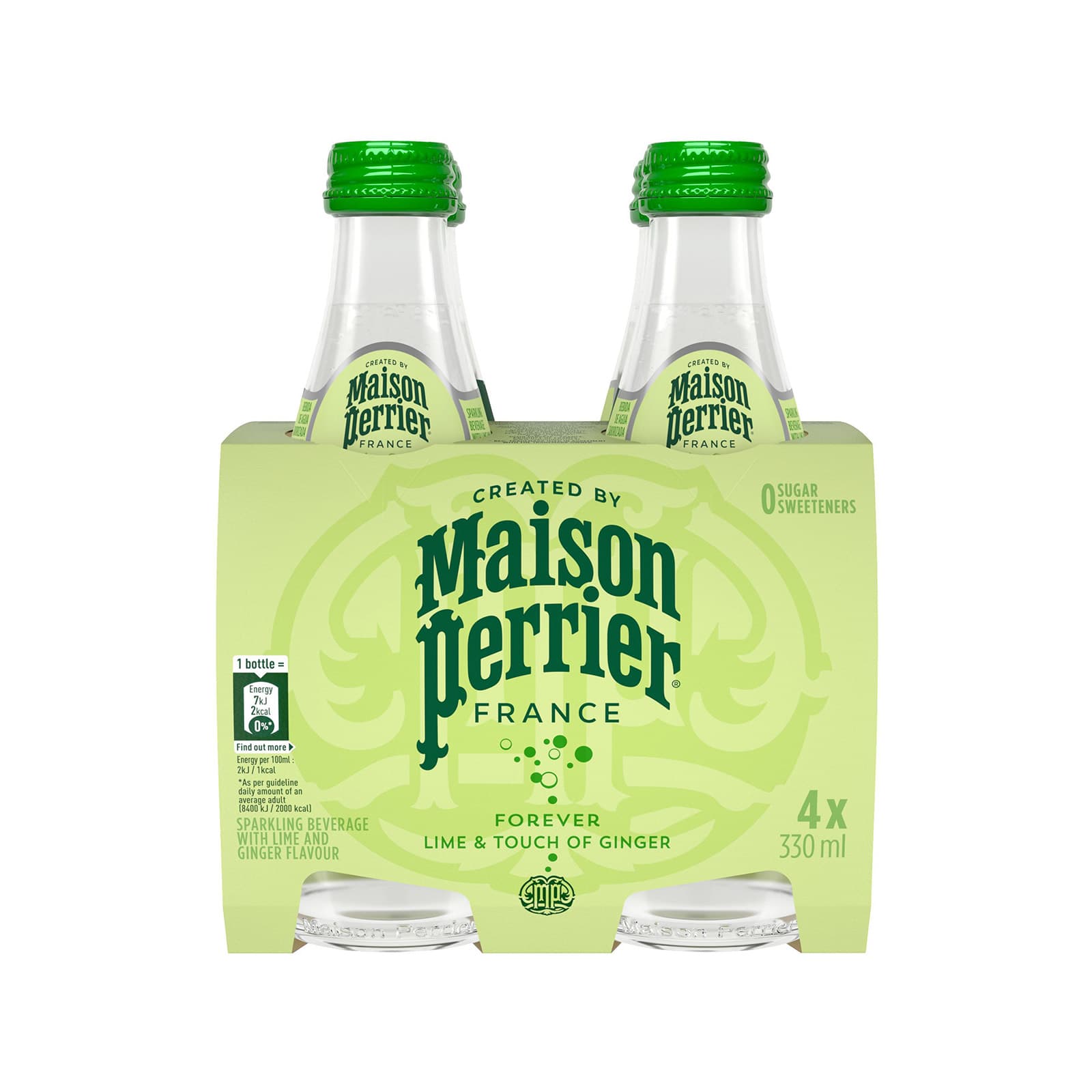 Maison Perrier ανθρακούχο lime & touch of ginger 4x330ml εικόνα 1
