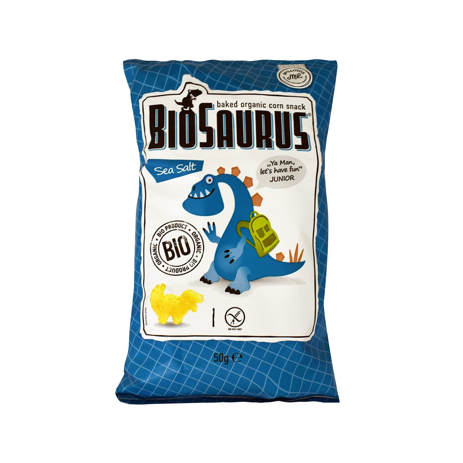 Biosaurus γαριδάκια παιδικά sea salt 50g εικόνα 1