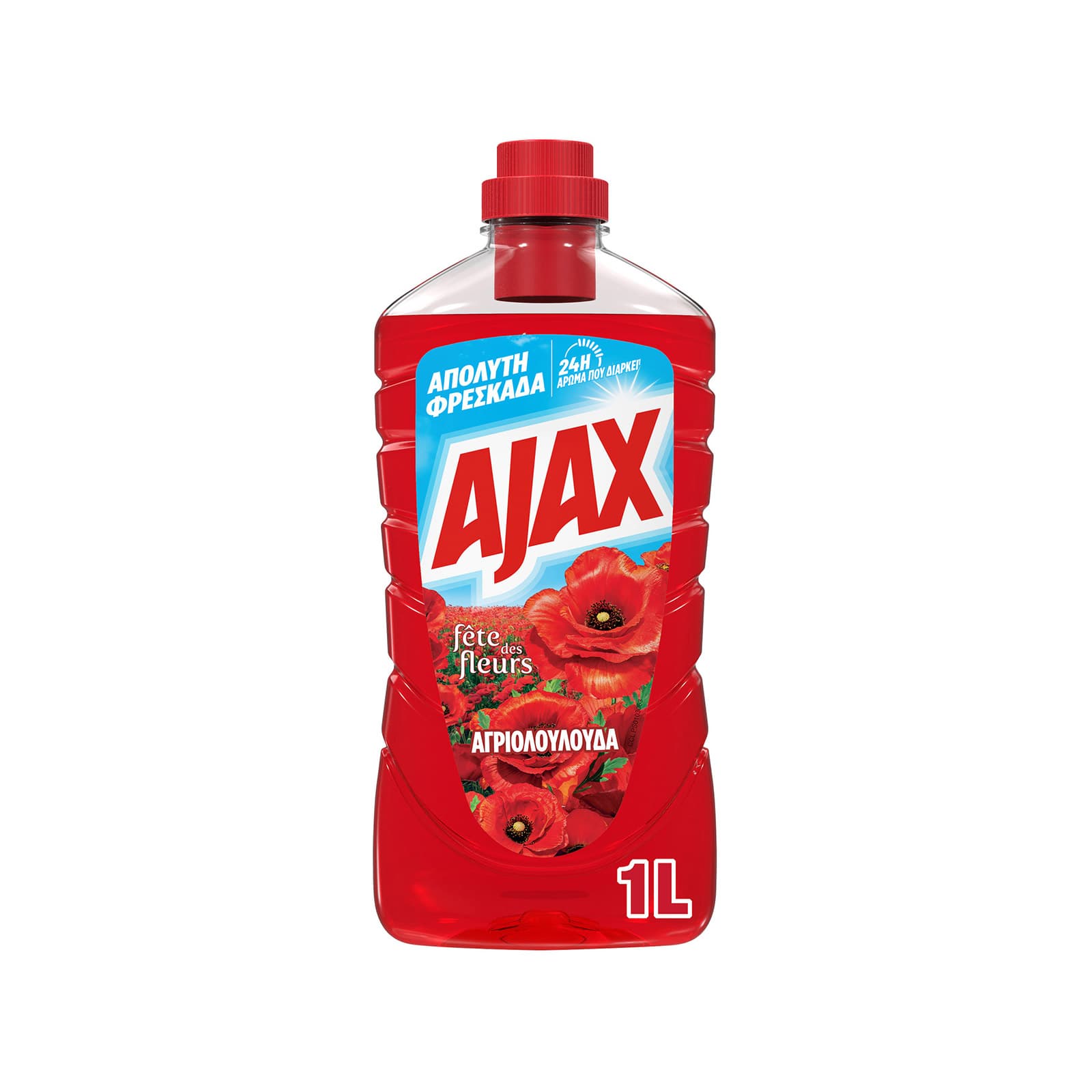 Ajax Γιορτή Λουλουδιών υγρό καθαριστικό οικιακής χρήσης αγριολούλουδα 1lt εικόνα 1