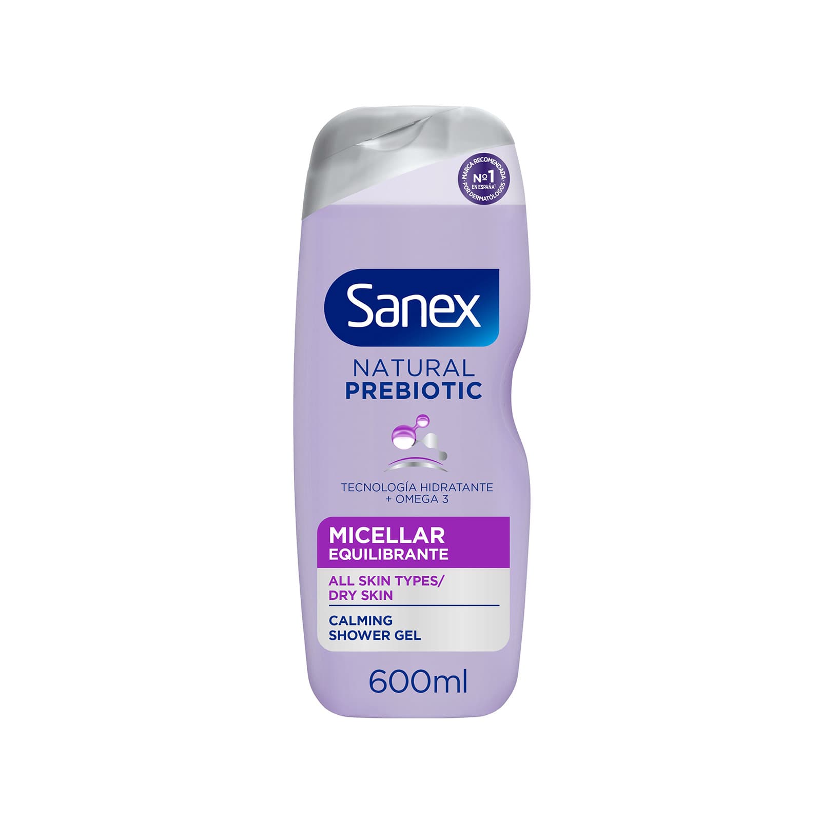 Sanex Natural prebiotic αφρόλουτρο 600ml εικόνα 1