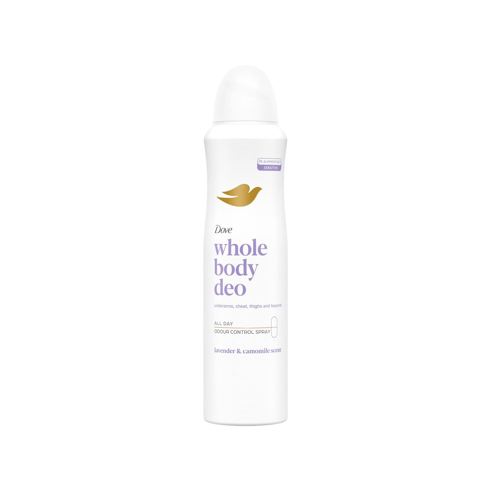Dove Whole Body αποσμητικό σώματος lavender & camomile 150ml εικόνα 1