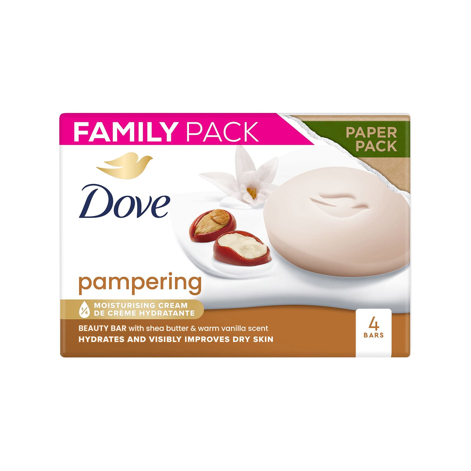 Dove σαπούνι shea butter 90g εικόνα 1