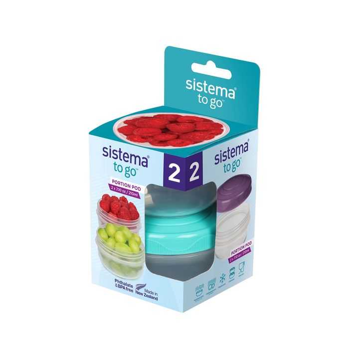 Sistema Brilliance plastic voedselbewaardoos, transparant/grijs, 2 l Sistema Brilliance plastic voedselbewaardoos, transparant/grijs, 2 l